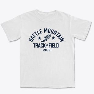 Battle Mountain Junior High School Track and Field Premium Heavyweight T-shirt