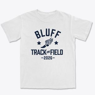 Bluff Elementary School Track and Field Premium Heavyweight T-shirt