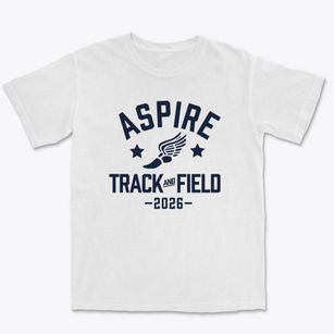 Aspire College Preparatory Academy Track and Field Premium Heavyweight T-shirt