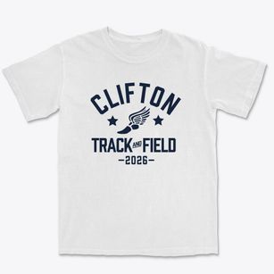 Clifton Elementary School 5 Track and Field Premium Heavyweight T-shirt