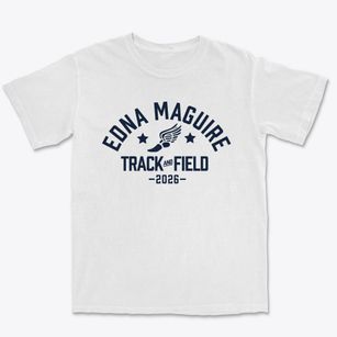 Edna Maguire Elementary School Track and Field Premium Heavyweight T-shirt