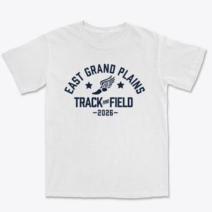 East Grand Plains Elementary School Track and Field Premium Heavyweight T-shirt