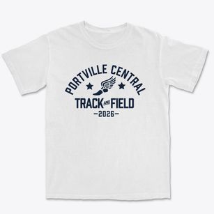 Portville Central School Track and Field Premium Heavyweight T-shirt