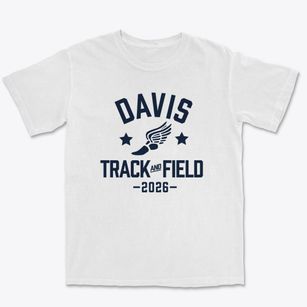 Davis Elementary School Track and Field Premium Heavyweight T-shirt
