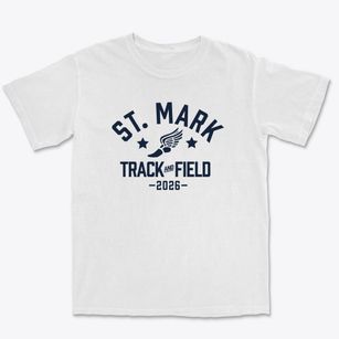 Saint Mark Lutheran School Track and Field Premium Heavyweight T-shirt