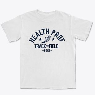 Health Prof & Human Services High School Track and Field Premium Heavyweight T-shirt