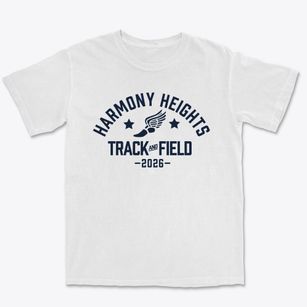 Harmony Heights High School Track and Field Premium Heavyweight T-shirt