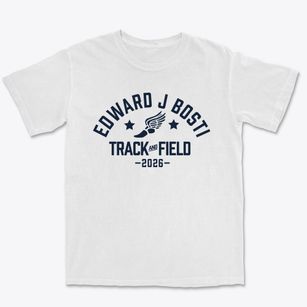 Edward J Bosti Elementary School Track and Field Premium Heavyweight T-shirt