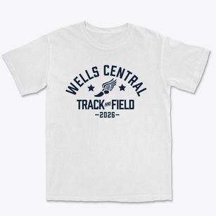 Wells Central School Track and Field Premium Heavyweight T-shirt