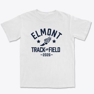 Elmont Memorial High School Track and Field Premium Heavyweight T-shirt