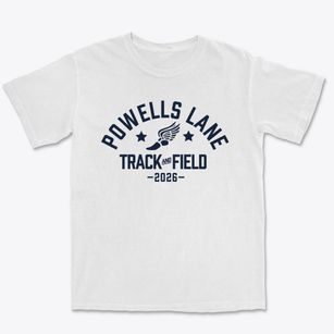 Powells Lane Elementary School Track and Field Premium Heavyweight T-shirt