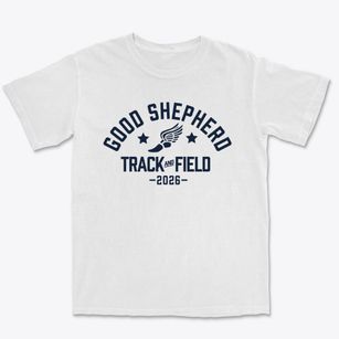 Good Shepherd School Track and Field Premium Heavyweight T-shirt