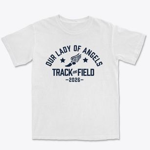 Our Lady Of Angels School Track and Field Premium Heavyweight T-shirt