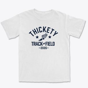 Thickety Christian School Track and Field Premium Heavyweight T-shirt
