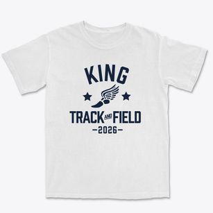 King Elementary School Track and Field Premium Heavyweight T-shirt