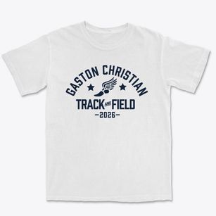 Gaston Christian School Track and Field Premium Heavyweight T-shirt