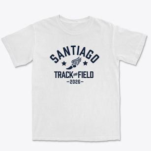 Santiago Elementary School Track and Field Premium Heavyweight T-shirt