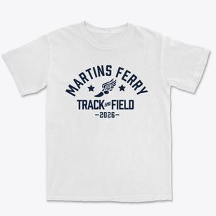 Martins Ferry High School Track and Field Premium Heavyweight T-shirt