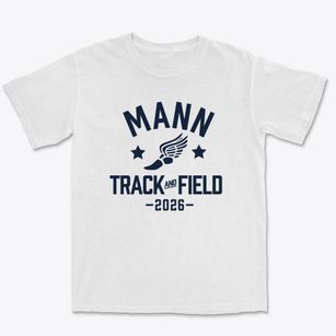 Mann Elementary School Track and Field Premium Heavyweight T-shirt