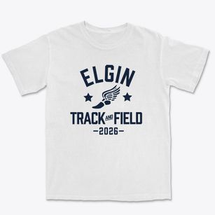 Elgin High School Track and Field Premium Heavyweight T-shirt