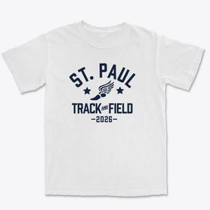 Saint Paul Lutheran School Track and Field Premium Heavyweight T-shirt