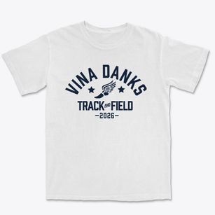 Vina Danks Middle School Track and Field Premium Heavyweight T-shirt