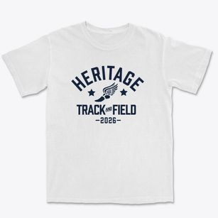 Heritage Christian School Track and Field Premium Heavyweight T-shirt