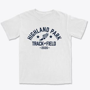 Highland Park Elementary School Track and Field Premium Heavyweight T-shirt