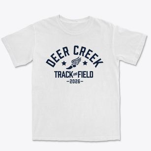 Deer Creek Elementary School Track and Field Premium Heavyweight T-shirt