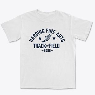 Harding Fine Arts Academy Track and Field Premium Heavyweight T-shirt
