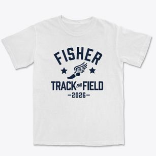 Fisher Elementary School Track and Field Premium Heavyweight T-shirt
