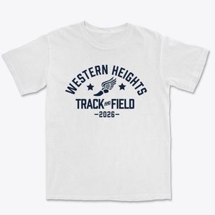 Western Heights Senior High School Track and Field Premium Heavyweight T-shirt