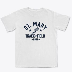 Saint Mary School Track and Field Premium Heavyweight T-shirt