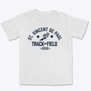Saint Vincent De Paul School Track and Field Premium Heavyweight T-shirt