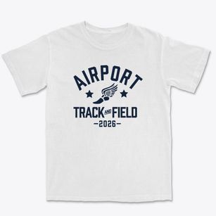 Airport High School Track and Field Premium Heavyweight T-shirt
