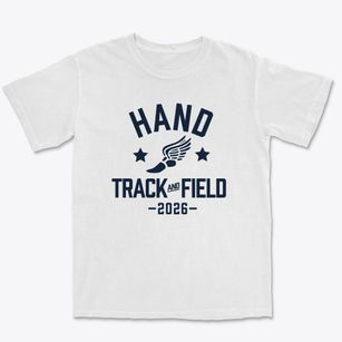 Hand Middle School Track and Field Premium Heavyweight T-shirt