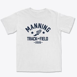 Manning High School Track and Field Premium Heavyweight T-shirt