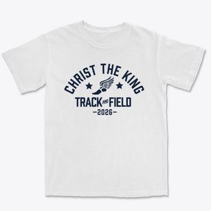 Christ The King School Track and Field Premium Heavyweight T-shirt