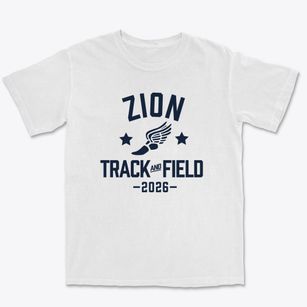 Zion Christian Academy Track and Field Premium Heavyweight T-shirt