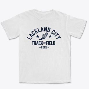 Lackland City Elementary School Track and Field Premium Heavyweight T-shirt