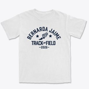 Bernarda Jaime Junior High School Track and Field Premium Heavyweight T-shirt