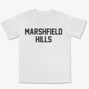 Marshfield Hills Massachusetts Classic Block Premium Heavyweight T-shirt