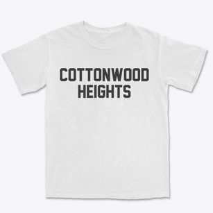 Cottonwood Heights Utah Classic Block Premium Heavyweight T-shirt