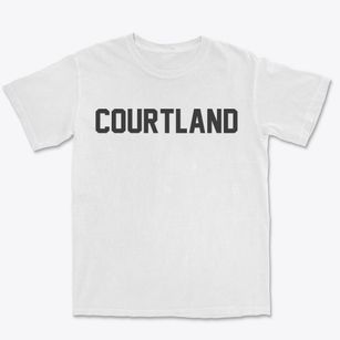 Courtland Wisconsin Classic Block Premium Heavyweight T-shirt