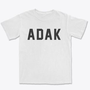 Adak Alaska Classic Block Premium Heavyweight T-shirt