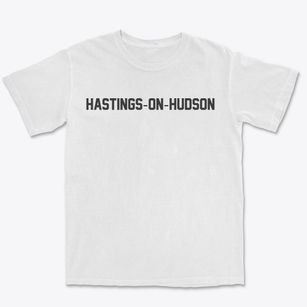 Hastings-on-hudson New York Classic Block Premium Heavyweight T-shirt