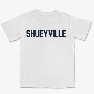 Shueyville Iowa Classic Block Premium Heavyweight T-shirt