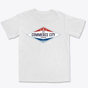 Commerce City Colorado Diamond Star Premium Heavyweight T-shirt