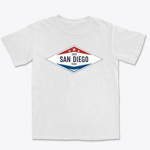 San Diego Texas Diamond Star Premium Heavyweight T-shirt