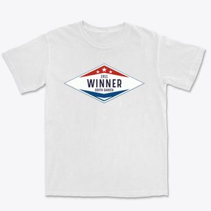 Winner South Dakota Diamond Star Premium Heavyweight T-shirt